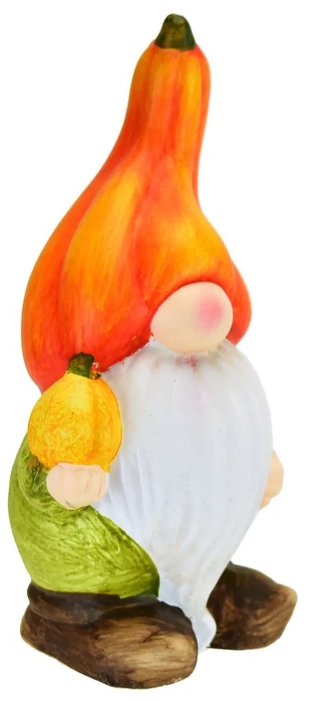 Kerámia manó tökkel, 7,5 x 17 x 7,5 cm