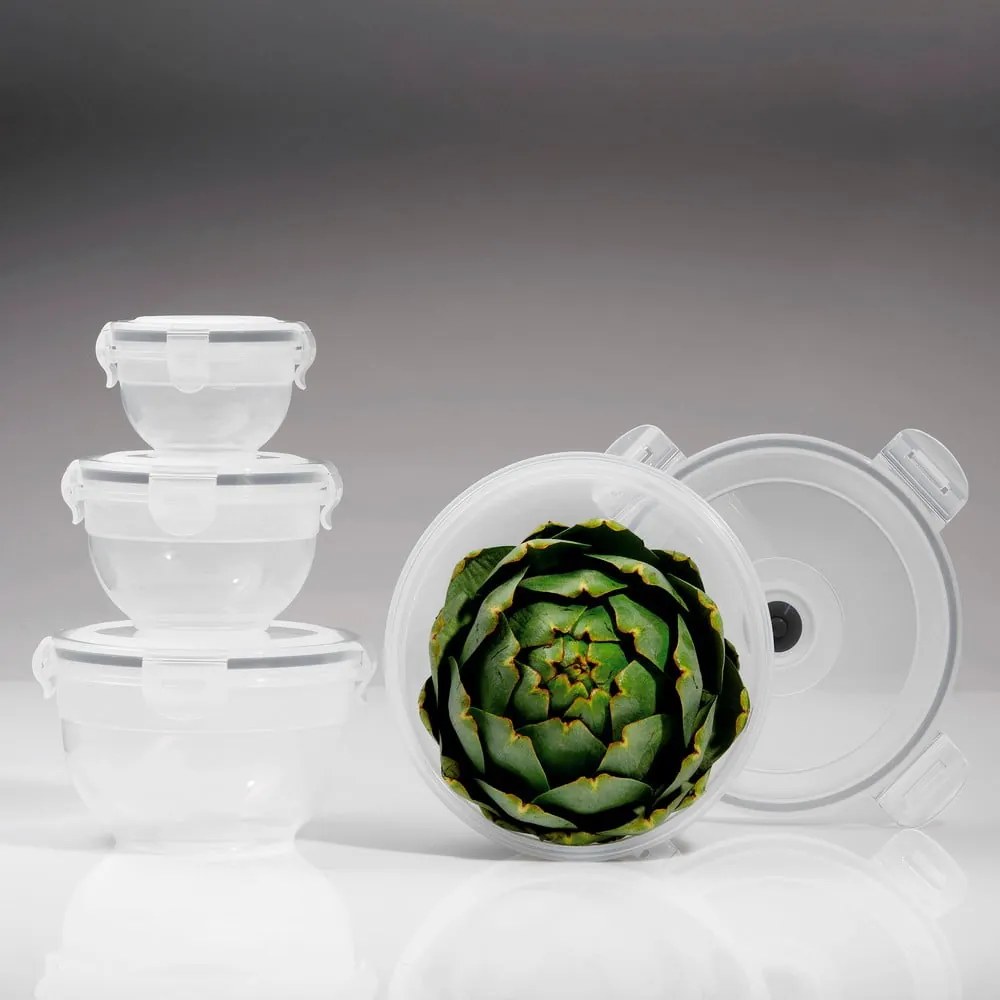 Food Saver 4 db élelmiszer-tároló szett vákuumpumpával - Compactor