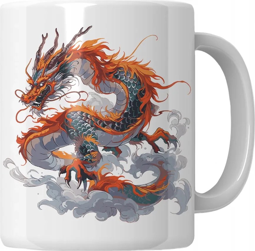 Kínai Sárkány Bögre Füstben Ajándék Sárkány Rajongóknak Sárkány Ajándék