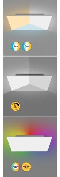 Rabalux 71001 - FARAMIR LED RGB 18W mennyezeti lámpa, állítható, távirányítóval