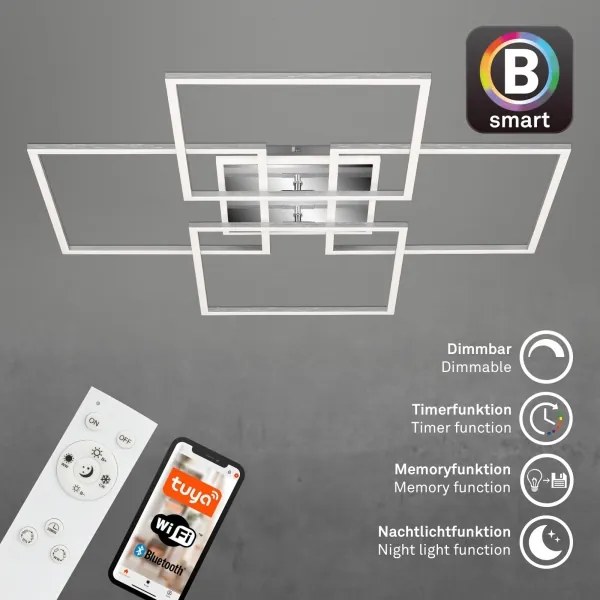 Brilo - FRAME LED 50W 230V Wi-Fi Tuya dimmable ceiling light + remote