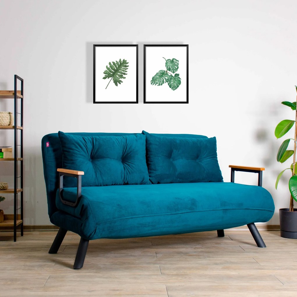 Kanapé futon Sandy (petróleum). 1062308