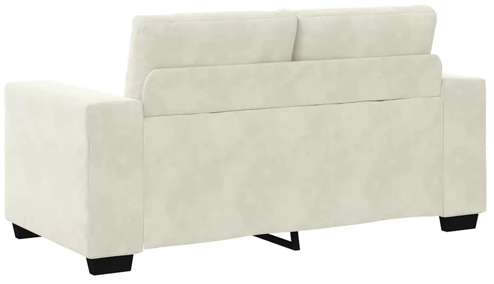 vidaXL | Kétszemélyes kanapé | párnával Krém Bársony