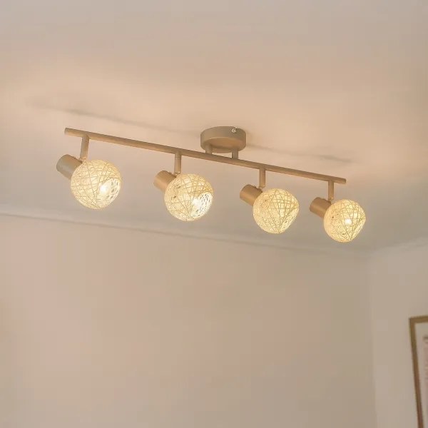 DEX spotlámpa 4xE14/10W/230V bézs/krém