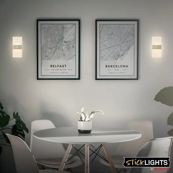 Briloner 3888012 - AURA tölthető fali LED-lámpa érzékelővel LED/2,5W/5V 1800 mAh matt