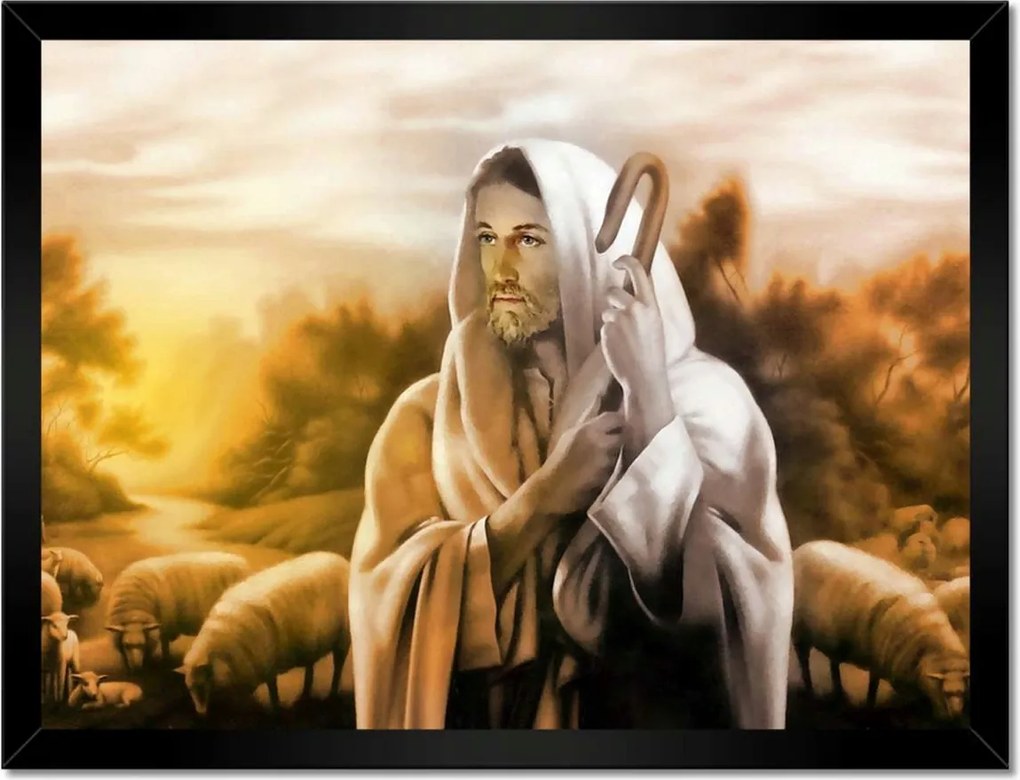 Poszterek keretben 40x30 Jézus, a jó pásztor