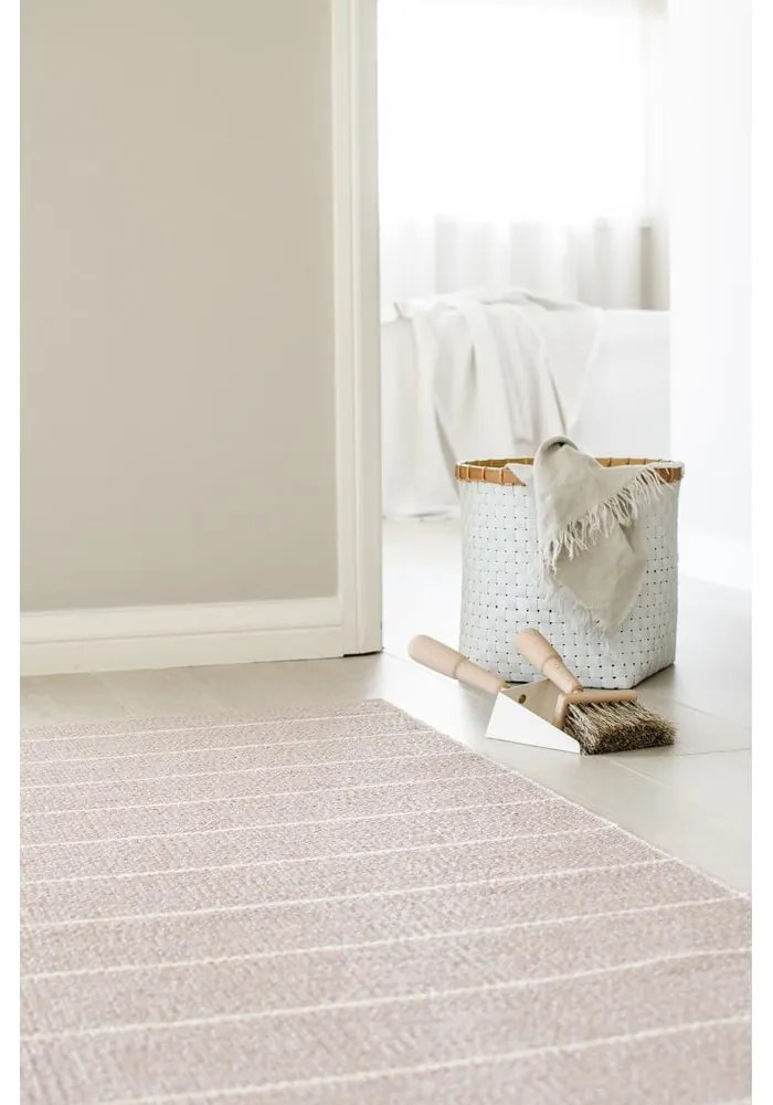 Világos rózsaszín kültéri-beltéri futószőnyeg 70x270 cm Carl Pale Rose – Pappelina