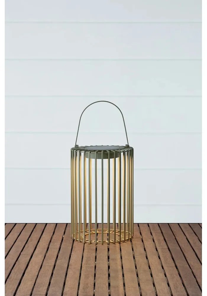 Zöld napelemes-USB kültéri LED lámpás (magasság 54 cm) Cavia – Markslöjd