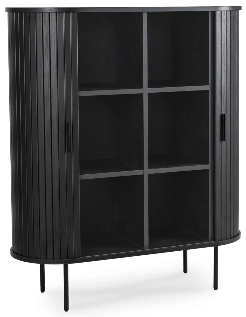 Magaskomód Fekete Színben TRISH 100 cm.