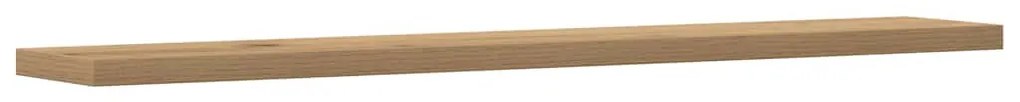 4 db kézműves tölgy színű szerelt fa fali polc 60 x 20 x 1,5 cm