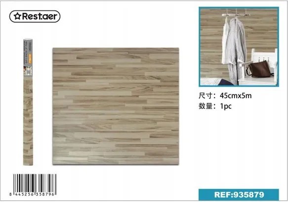 Stílusos tapéta fa színben 45cm x 5m