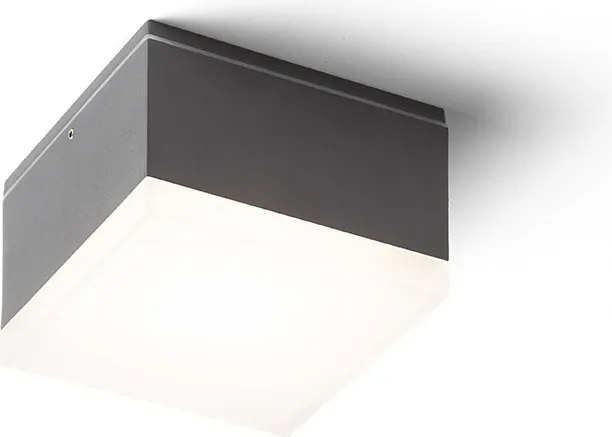 RENDL ORIN SQ mennyezeti lámpa antracit szatinált akril 230V LED 10W IP54 3000K