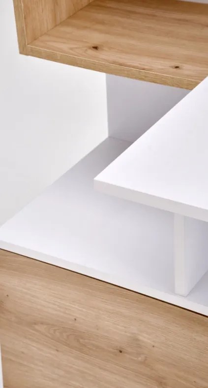Miso íróasztal fehér/kézműves tölgy