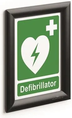 Posztertábla, fali, A5, alumínium keret, DURABLE, fekete (DB479501)