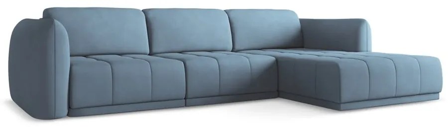 Világoskék sarokkanapé (jobb oldali) Hoku – Makamii