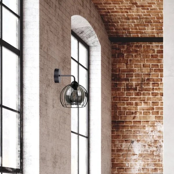 Fali lámpa SOLO BLACK 1xE27/60W/230V