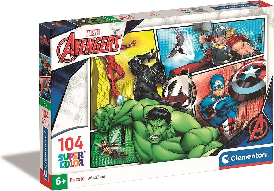 Bosszúállók Comic Style 104 db-os puzzle Clementoni