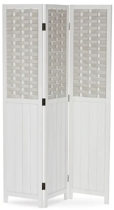 Fehér Tömörfa Paraván. EF-L145 WT