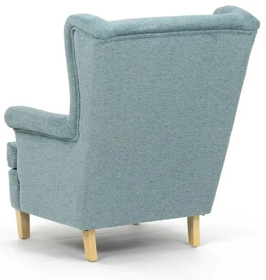 Füles fotel zöld szövettel. AK-388 GRN2