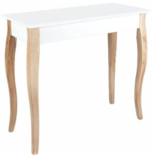 Dressing Table fehér fésülködőasztal tükörrel, hosszúság 85 cm - Ragaba