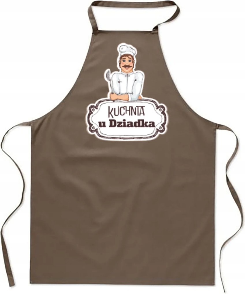 Konyhai Kötény bézs Konyha A Nagypapánál ajándék FA_427_b