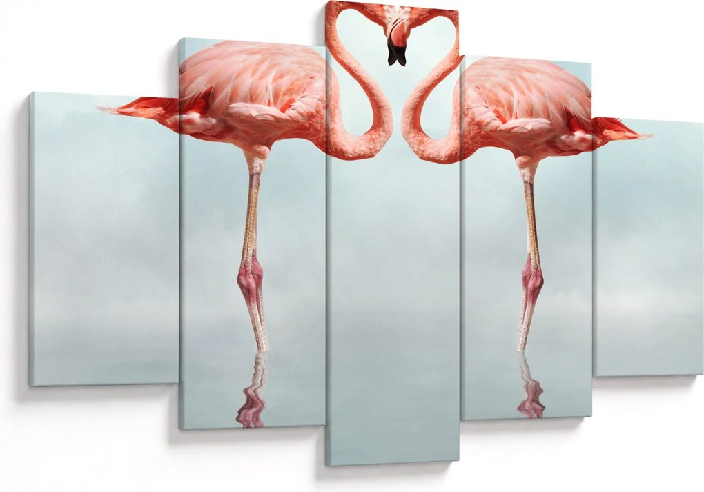 Két flamingó képe (150x105 cm)