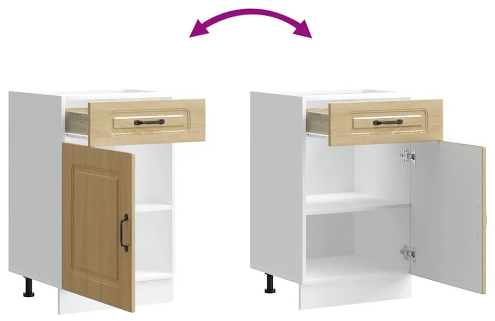 konyhai alapszekrény Kalmar sonoma tölgy mérnöki fa