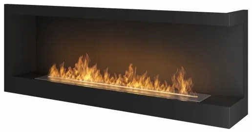 InFire - Sarok BIO kandalló 45x120 cm 3kW fekete