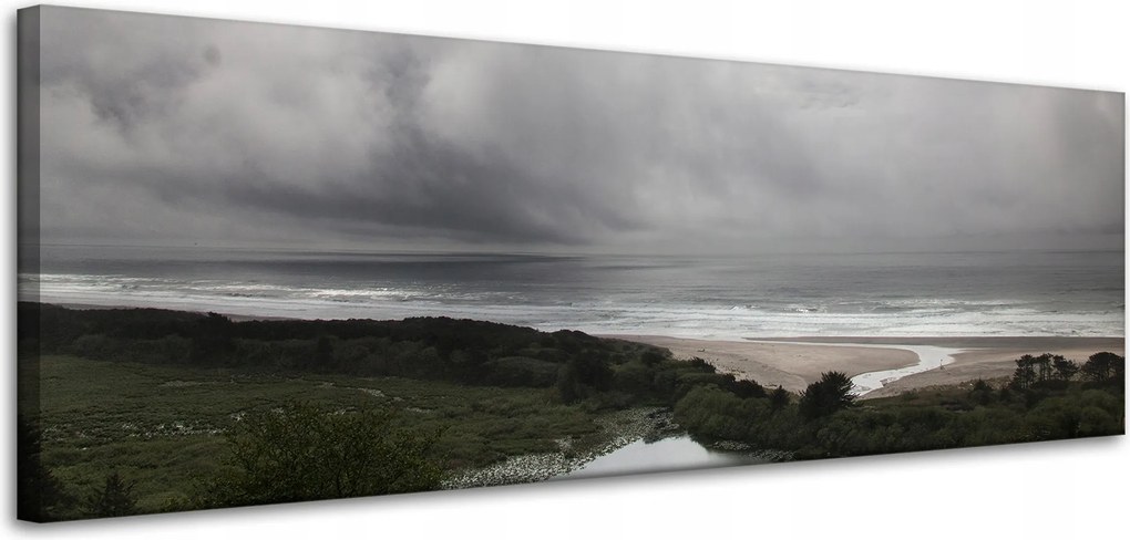 Vászonkép Természet Tenger Felhők Vihar 120x40