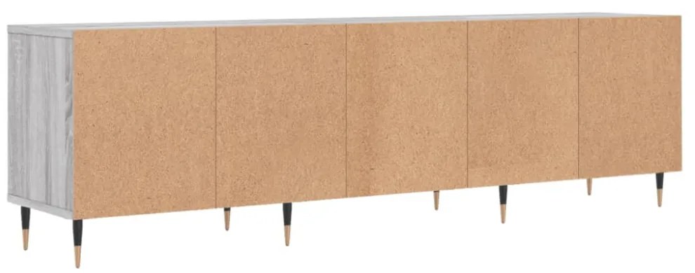 szürke sonoma színű szerelt fa TV-szekrény 150x30x44,5 cm