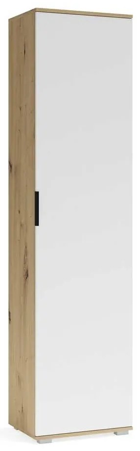Walker előszobaszekrény 50 cm, artisan tölgy / fehér