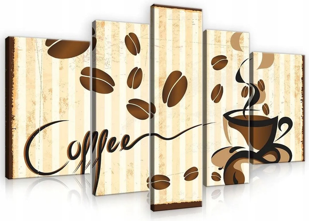 Falikép Vászonkép kávé 170x100