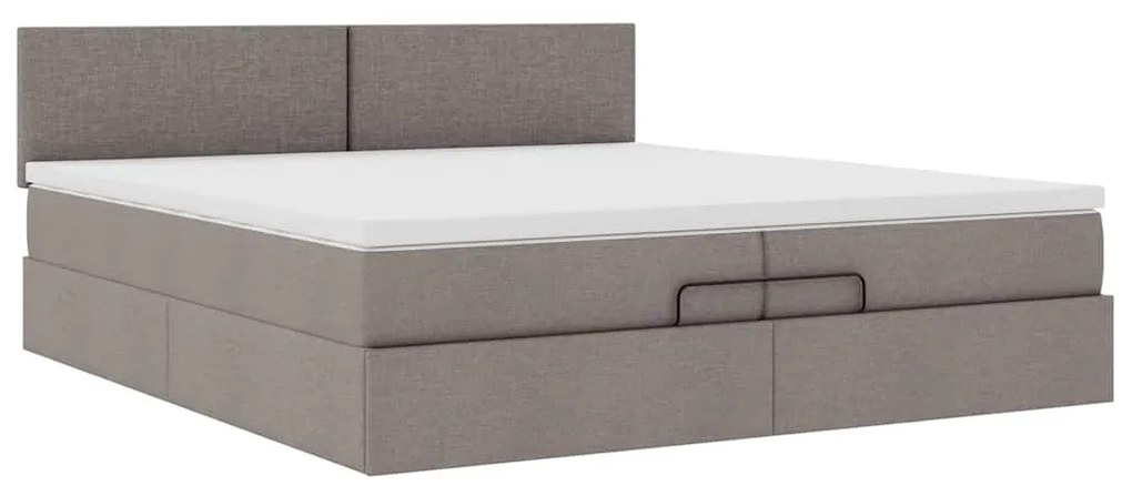 Ottomán ágykeret matraccal tópszín 200x200 cm anyaggal