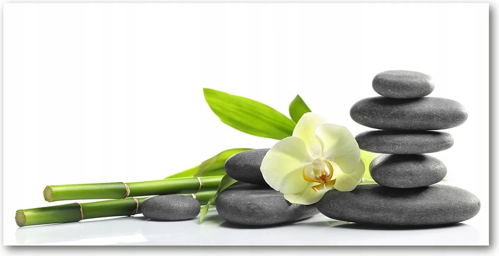 Fotó vászonkép edzett üveg Orchidea 140x70