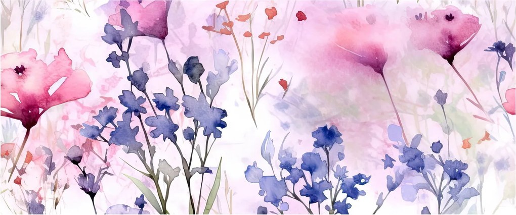 Kép - Akvarell rét (120x50 cm)