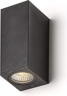 RENDL KUBI II antracitszürke 230V LED 2x3W 56° IP54 3000K
