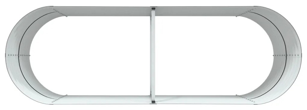 Kerti Emelt Ágy Barna 240x80x81 cm Horganyzott Acél