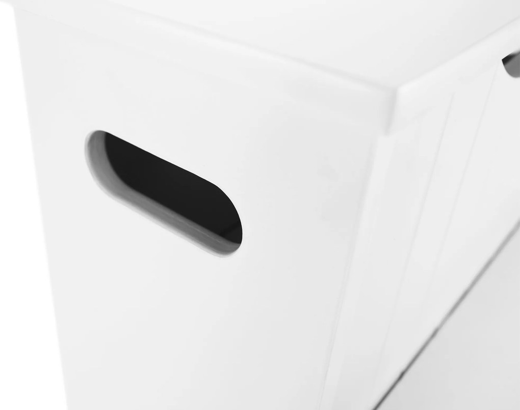 Gyereklépcsők tárolóval, fehér, HURLEY