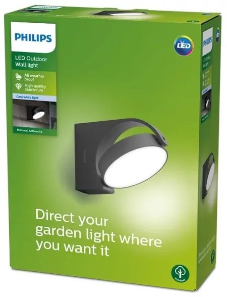 Philips - LED Kültéri fali lámpa MIMOSA LED/7W/230V 4000K IP44