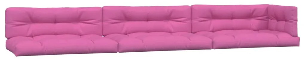 7 db rózsaszín szövet raklappárna