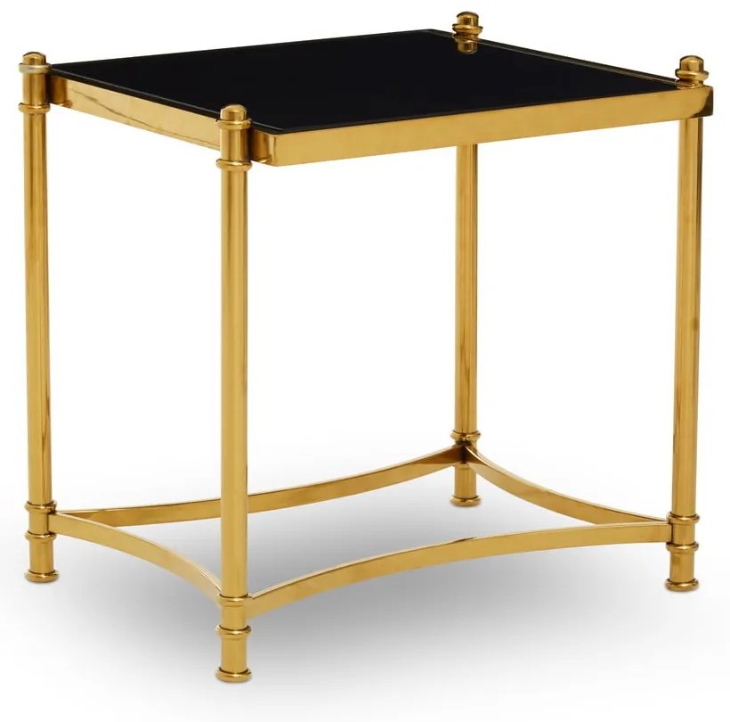 Tárolóasztal üveg asztallappal 50x56 cm Ackley – Premier Housewares