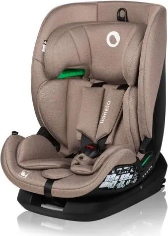 Lionelo - Forgatható autósülés alappal LAVENDER i-Size 76-150 cm bézs latte