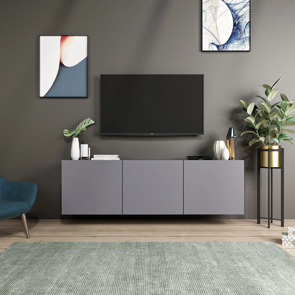 TV asztal/szekrény Whity (antracit). 1067111