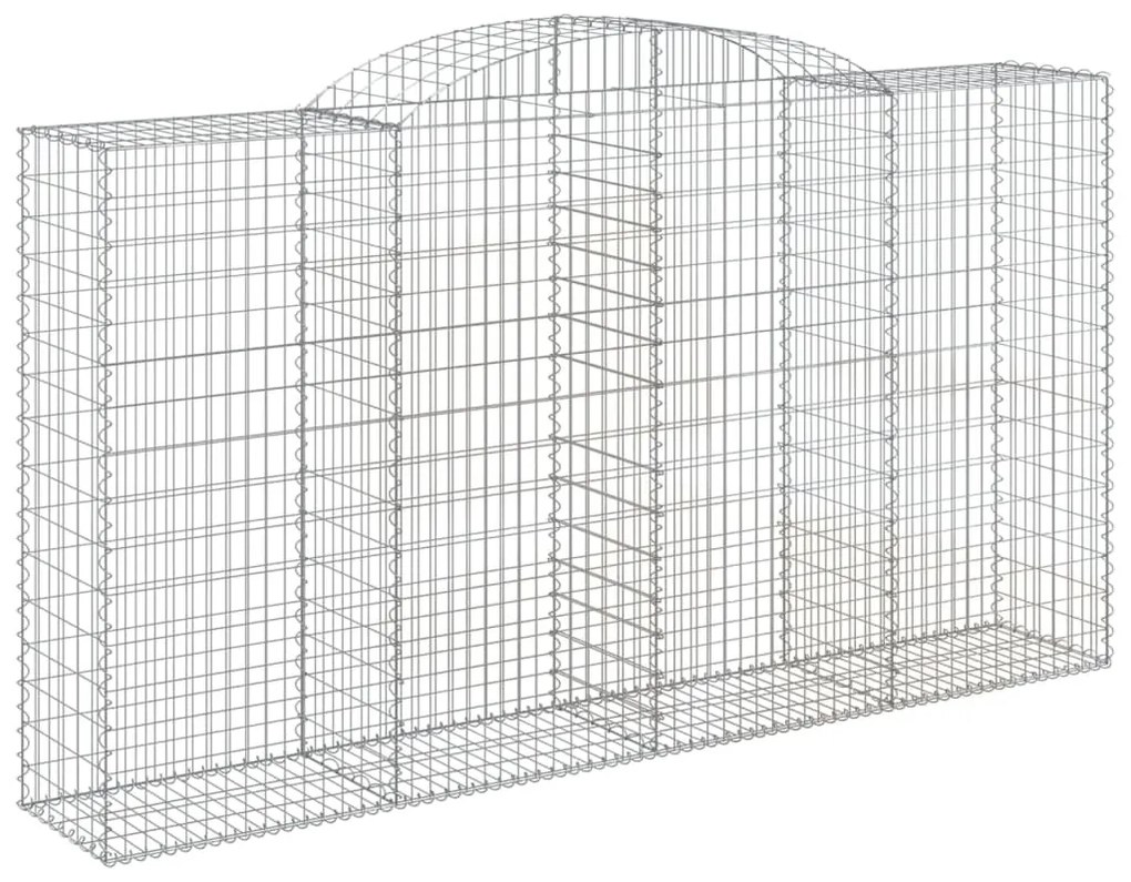 10 db íves horganyzott vas gabion kosár 300x50x160/180 cm
