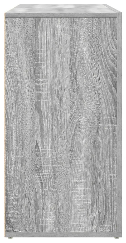 oldalszekrény Szürke Sonoma Szerelt fa 120 x 36 x 69 cm
