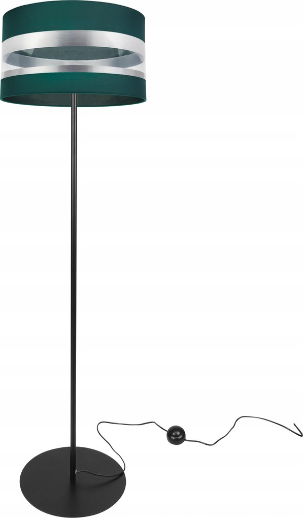 Állólámpa Színek Króm Lámpabúra Üveg Zöld