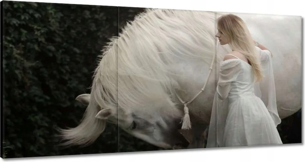 Vászonkép 180x90 Ló Lovak Lovaglás