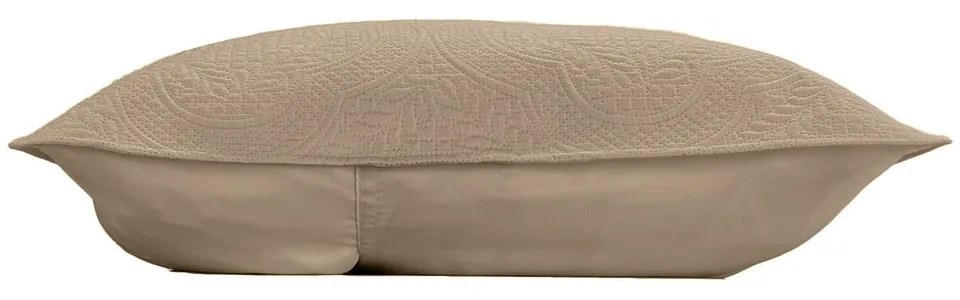 Bézs mikroszálas steppelt ágytakaró és párnahuzat szett 240x220 cm Romane – douceur d'intérieur