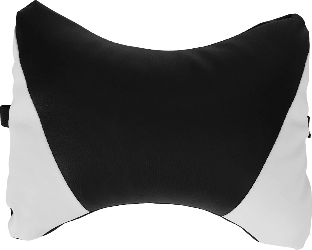 Irodai/gamer szék RGB LED világítással, fekete/fehér, JOVELA