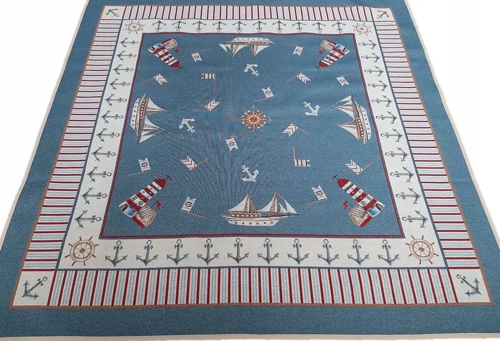 Abrosz 100x100 cm gobelin tengerész lámpa Különböző tengeri Minták